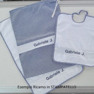 Tris asilo in cotone 100% con tela aida da ricamare alta 6 cm – Cris  creations Milano